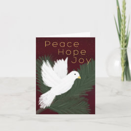 Holiday Peace dove Karte