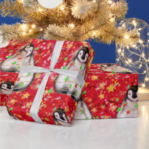 Holiday Penguin - blinkende rote und grüne Lichter