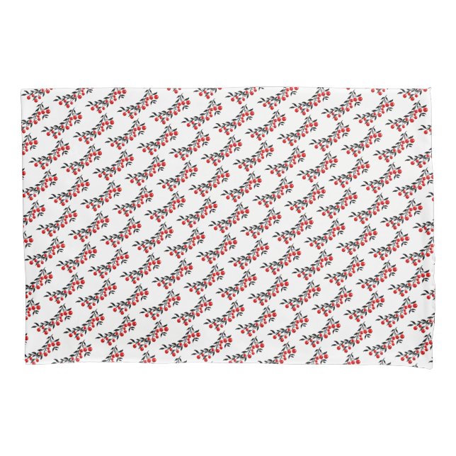Holiday Pillowcase Red Berries Kissenbezug (Vorderseite)