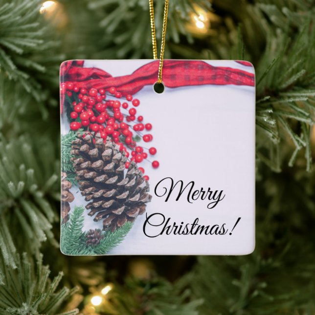 Holiday Pine Cine Collection Keramikornament (Baum)