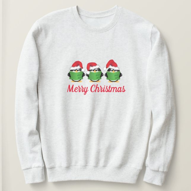 Holiday Pinguin Carolers, Sweatshirt (Design vorne)