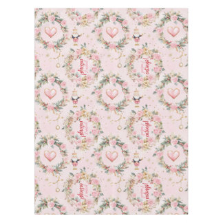 Holiday Pink Merry Nutcracker Beaux Custom Kraut Tischdecke