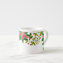 Holiday Poinsettia Espressotasse