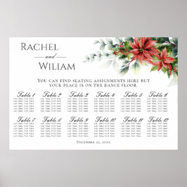 Holiday Poinsettia Seekarte Poster