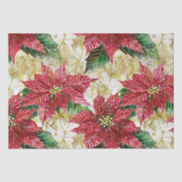 Holiday Poinsettia Seidenpapier