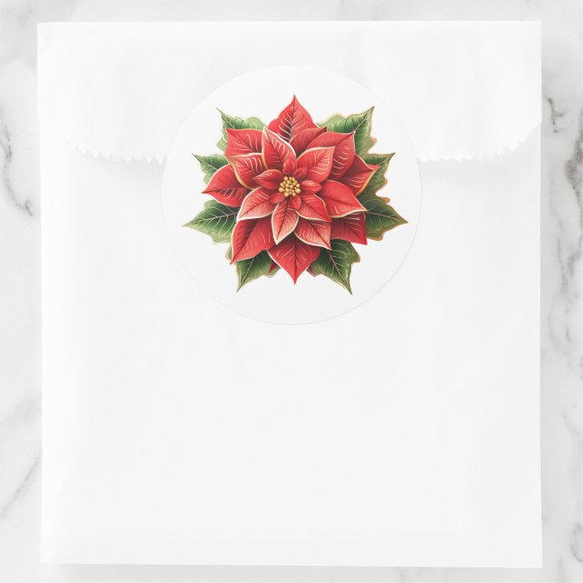 Holiday Poinsettia Stickers (Tasche)