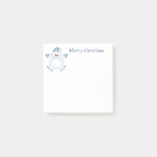 Holiday Post it Notes-Snowman Post-it Klebezettel (Vorderseite)