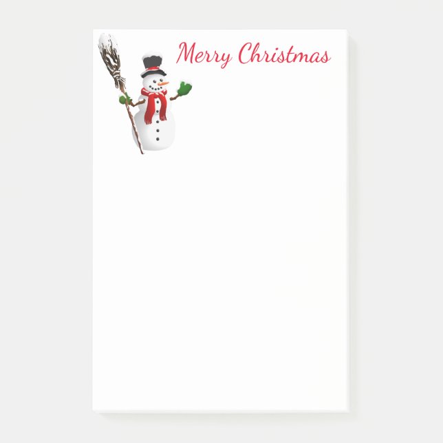 Holiday Post-it-Notes-Snowman Post-it Klebezettel (Vorderseite)