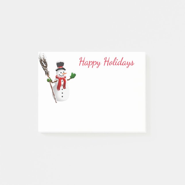 Holiday Post-it-Notes-Snowman Post-it Klebezettel (Vorderseite)
