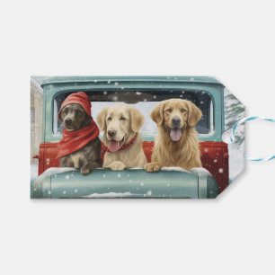 Holiday Pups Geschenkanhänger