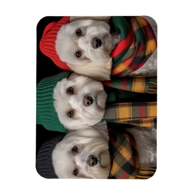 Holiday Pups Magnet (Vertikal)