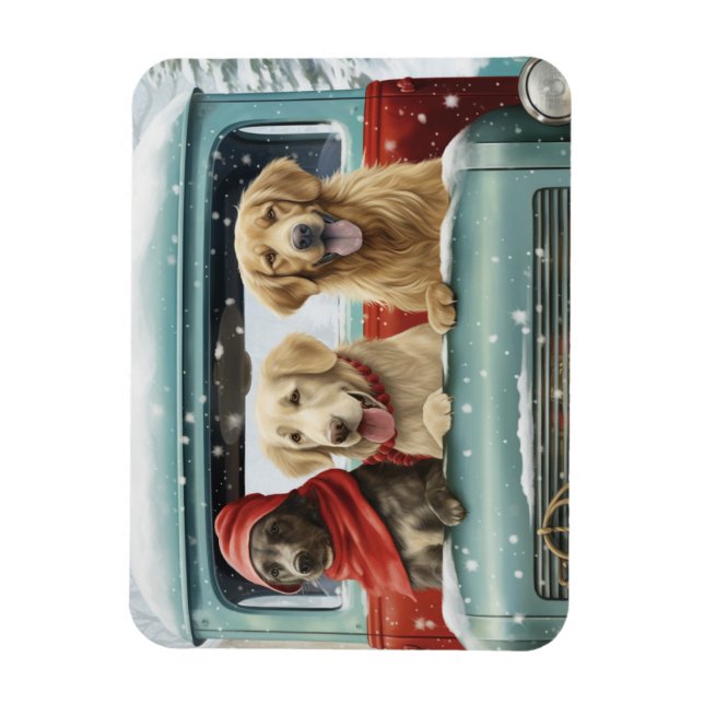 Holiday Pups Magnet (Vertikal)