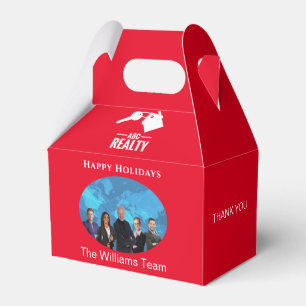 Holiday Real Anwesen Red Gift Favor Box Geschenkschachtel