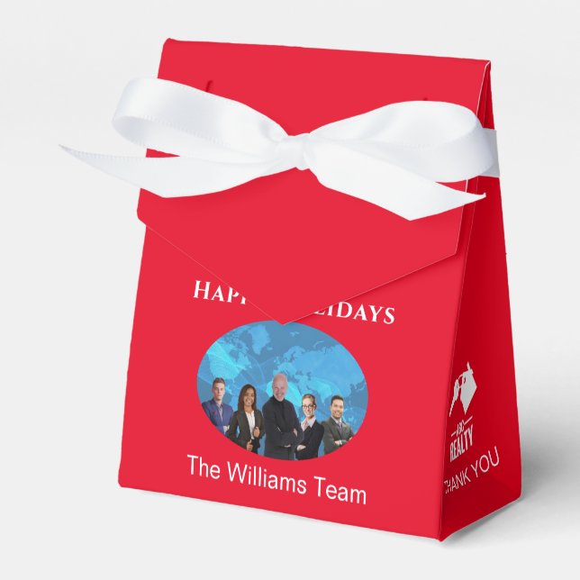 Holiday Real Anwesen Red Tent Fevor Box. Geschenks Geschenkschachtel (Vorderseite)