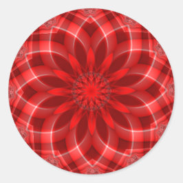 Holiday Red Runder Aufkleber