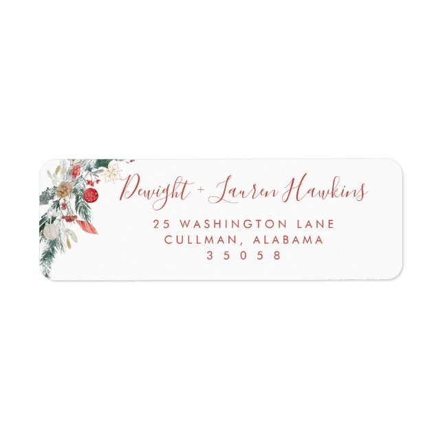 Holiday | Return Address Label (Vorne)