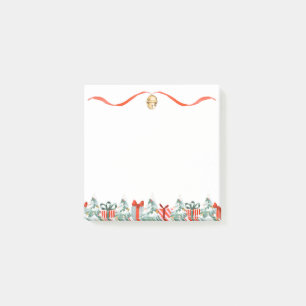 Holiday Ribbon Bell Weihnachtsgeschenke Bäume Pas Post-it Klebezettel
