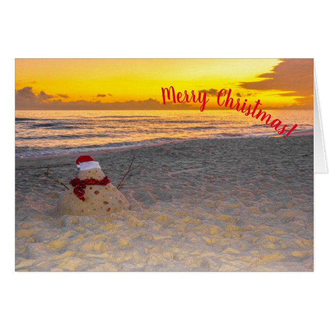 Holiday Sandman am Strand (Vorderseite (Horizontal))