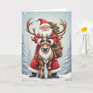 Holiday Santa Claus Karte