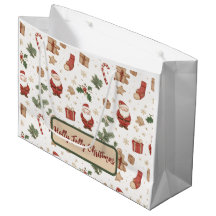 Holiday Santa Gift Bag – Whimsical Design