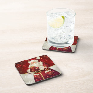 Holiday Santa Untersetzer Set