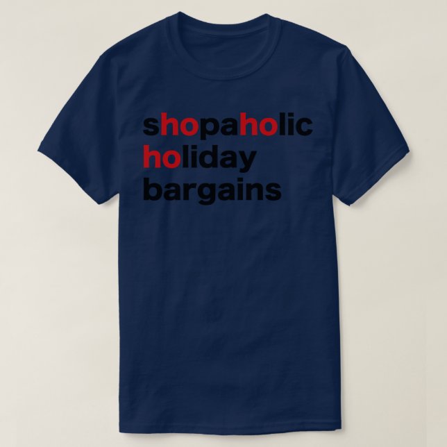 Holiday Scrabble Worddesign no 2 T-Shirt (Design vorne)