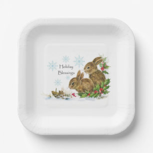 "Holiday Sessings" Paper Tellers Weihnachten Pappteller