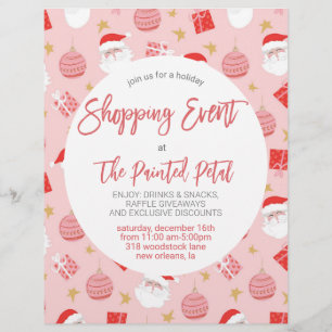 Holiday Shopping Event Flyer Briefbogen