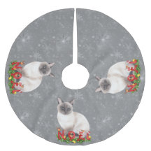 Holiday Siamese Cats Wasserfarbe
