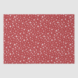 Holiday Simple Starry Glimmers Red Seidenpapier