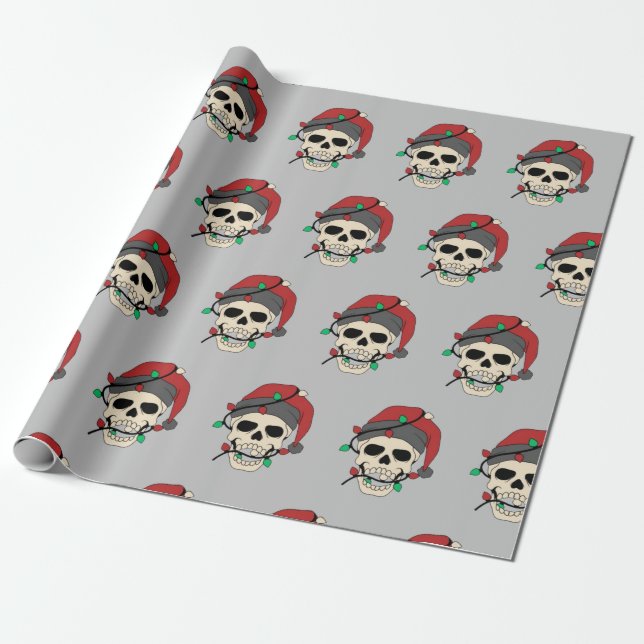 Holiday Skull Paper Geschenkpapier (Ungerollt)