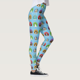 Holiday Snow Globes Leggings