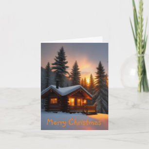 Holiday Snow Scene Karte