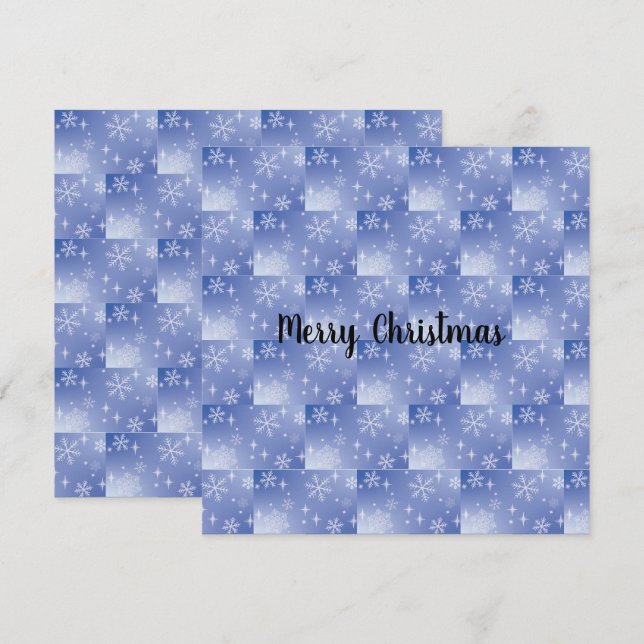 Holiday Snowflake Flake Card (Vorne/Hinten)