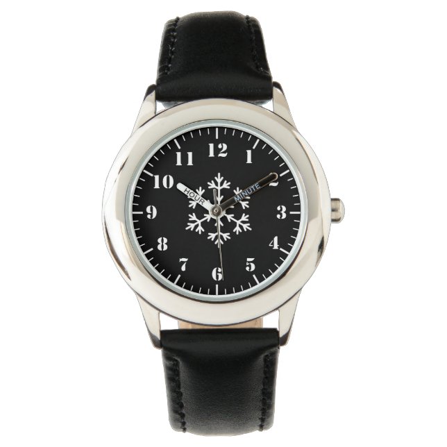 Holiday Snowflake Kids Wrist Watch Armbanduhr (Vorderseite)