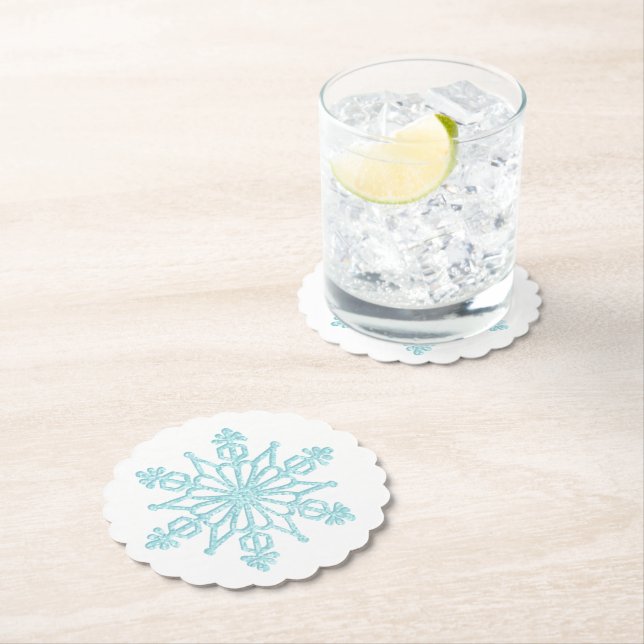 Holiday Snowflake Paper Untersetzer (Vor Ort)