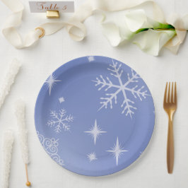 Holiday Snowflake Pappteller
