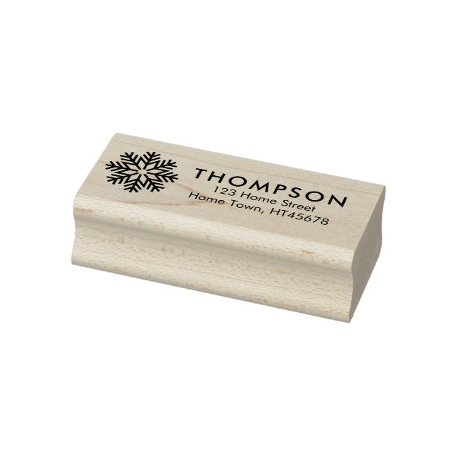 Holiday Snowflake Rücksendeadresse Gummistempel (Stempel)
