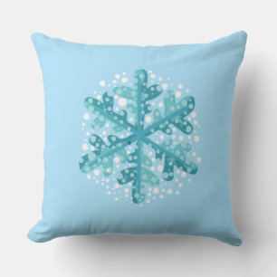 Holiday Snowflake Throw Kissen