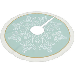 Holiday Snowflake Tree Rock Polyester Weihnachtsbaumdecke