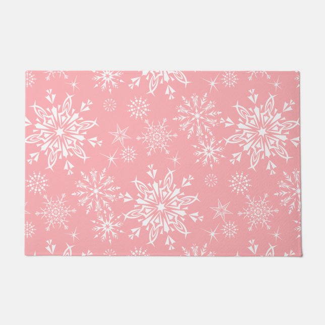 Holiday Snowflakes Doormat Fußmatte (Vorderseite)