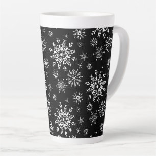 Holiday Snowflakes Latte Tasse
