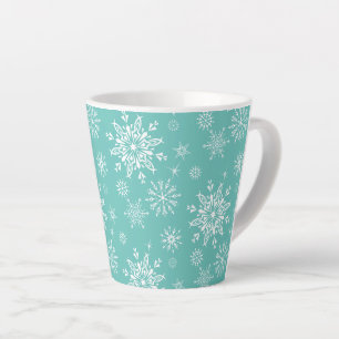 Holiday Snowflakes Latte Tasse