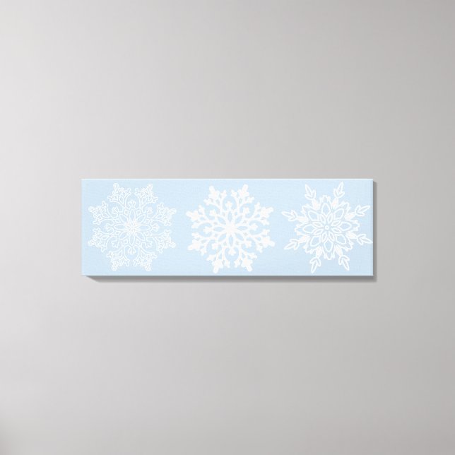 Holiday Snowflakes Leinwand Art (Vorderseite)