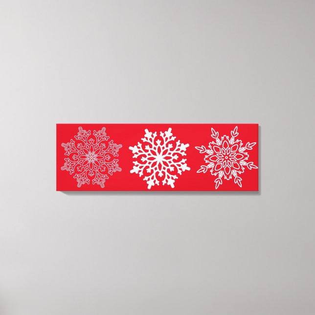 Holiday Snowflakes Leinwand Art (Vorderseite)