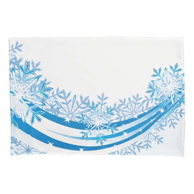 Holiday Snowflakes Pillowcase Kissenbezug (Vorderseite)