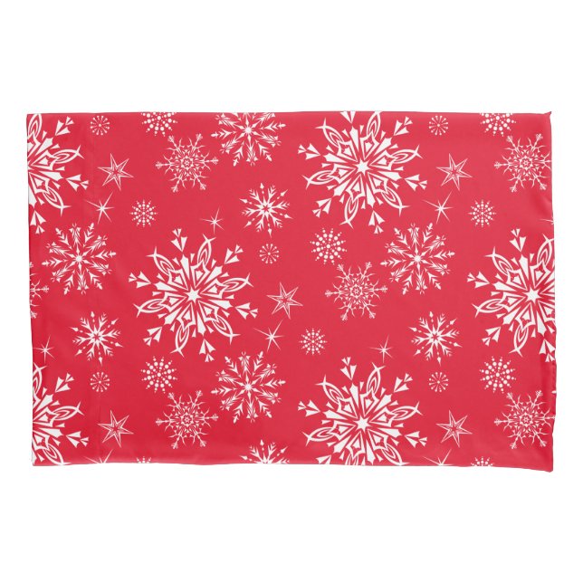Holiday Snowflakes Pillowcase Kissenbezug (Vorderseite)
