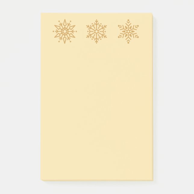 Holiday Snowflakes Post-it-Notes Post-it Klebezettel (Vorderseite)