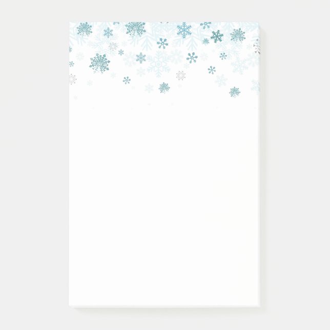 Holiday Snowflakes Post it Notes Post-it Klebezettel (Vorderseite)