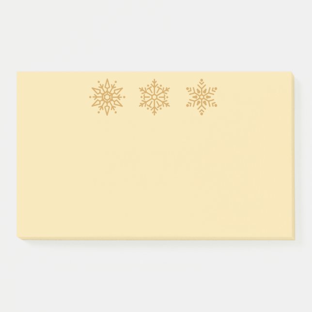 Holiday Snowflakes Post-it-Notes Post-it Klebezettel (Vorderseite)